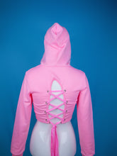 Load image into Gallery viewer, Cloud9 Pink Cropped Hoodie
